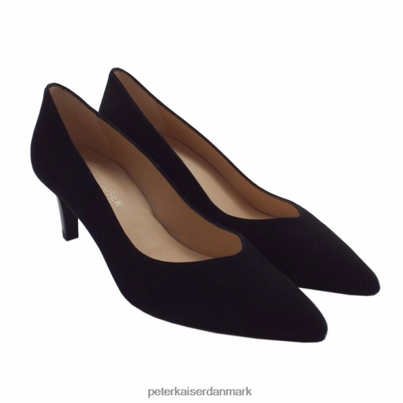 Peter Kaiser Kvinder nura klassiske banesko TJ2Z135 fodtøj sort ruskind