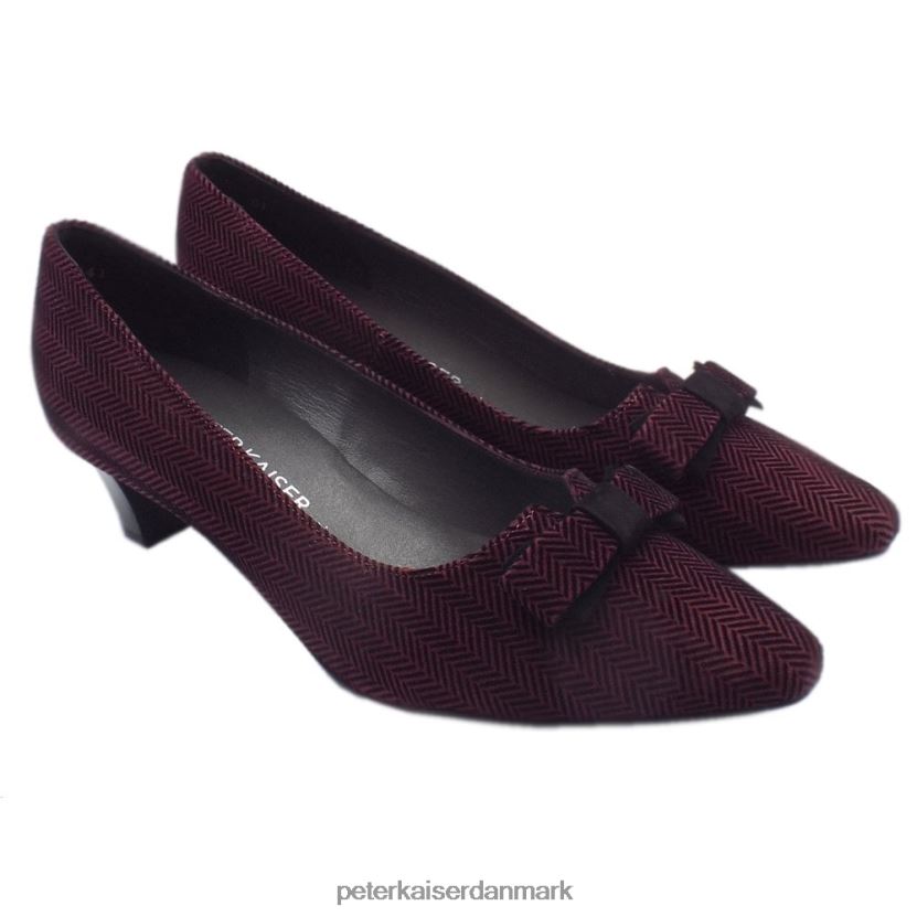 Peter Kaiser Kvinder saris wide fit banesko med sløjfe TJ2Z165 fodtøj cabernet trama