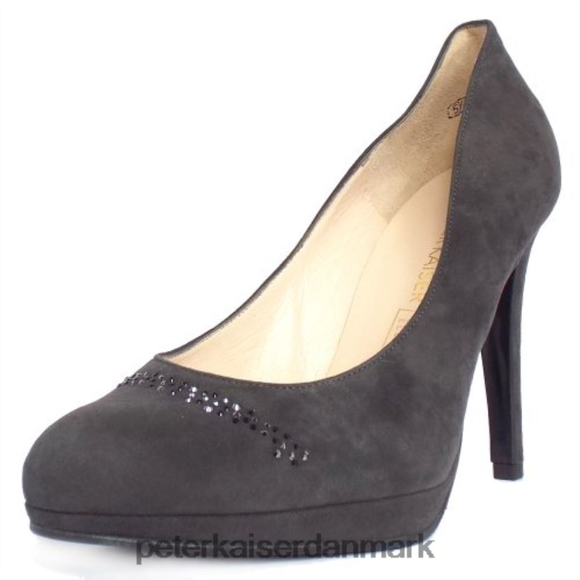 Peter Kaiser Kvinder nikola ruskind højhælede sko TJ2Z196 fodtøj kulstofgrå