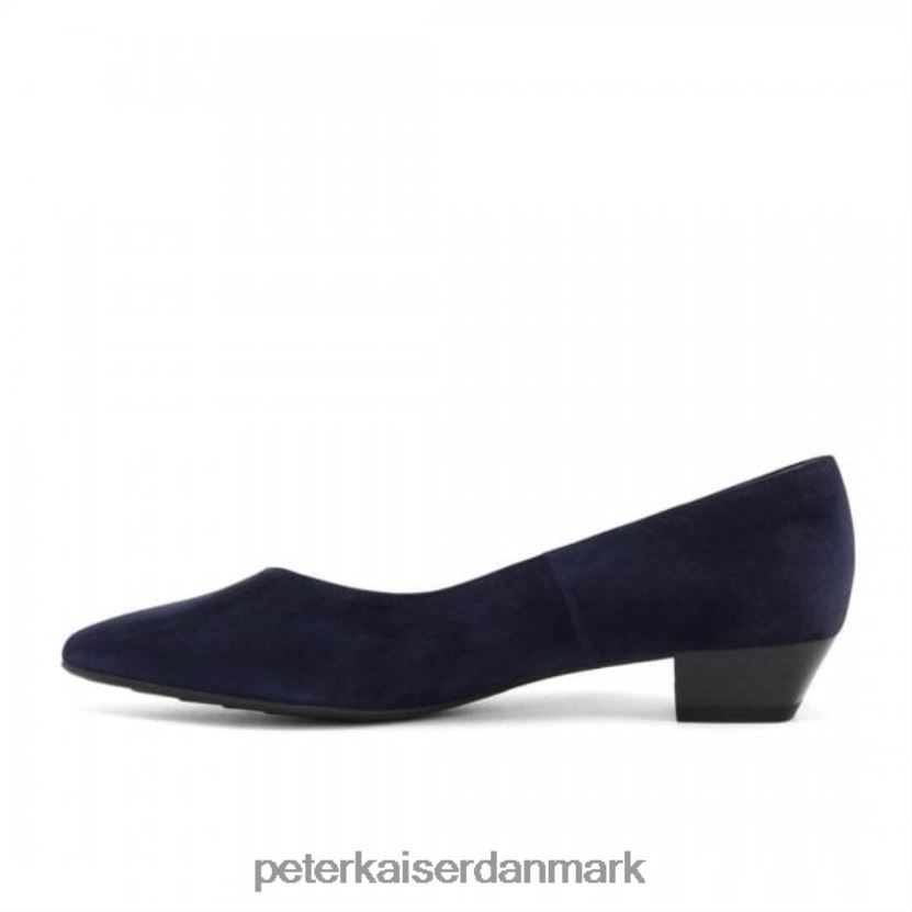 Peter Kaiser Kvinder limba spidstå banesko med lav hæl TJ2Z45 fodtøj marineblå ruskind