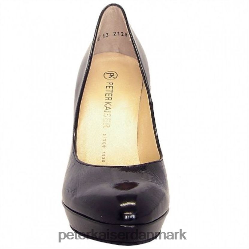Peter Kaiser Kvinder lukrezia sorte knitrende patent stiletter TJ2Z199 fodtøj sort knitren