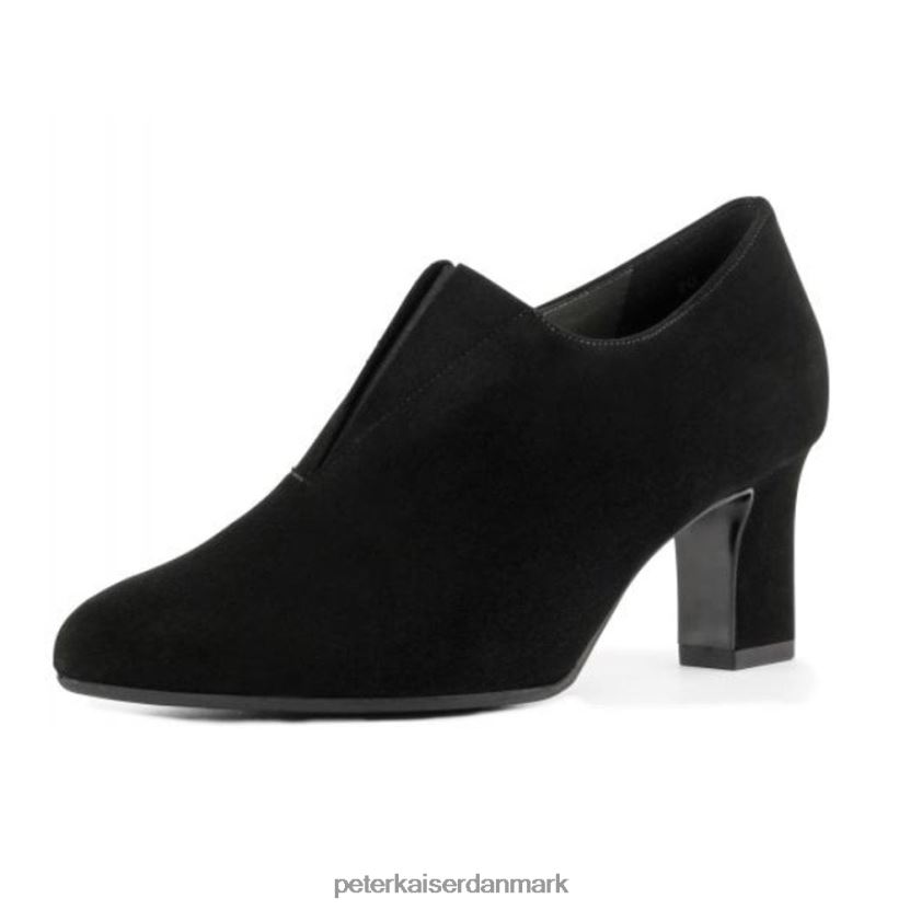 Peter Kaiser Kvinder miaka høj top buksesko TJ2Z166 fodtøj sort ruskind