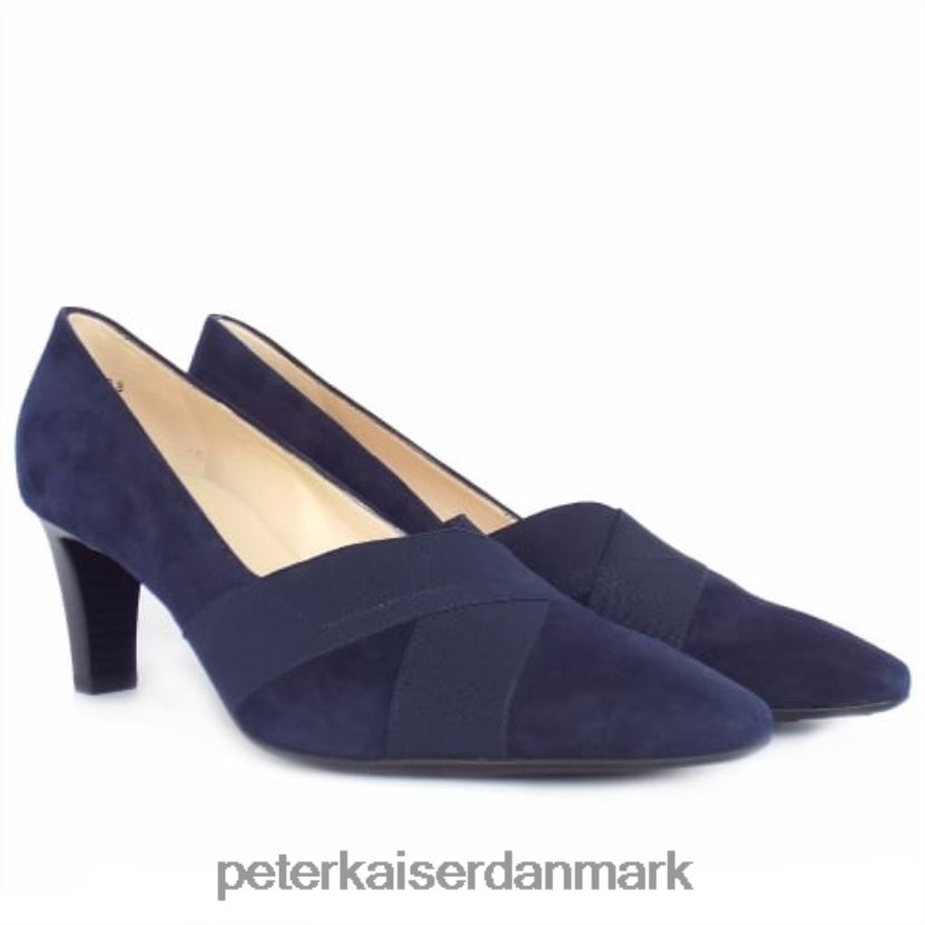 Peter Kaiser Kvinder malana notte navy ruskind pumps med medium hæl TJ2Z70 fodtøj notte ruskind