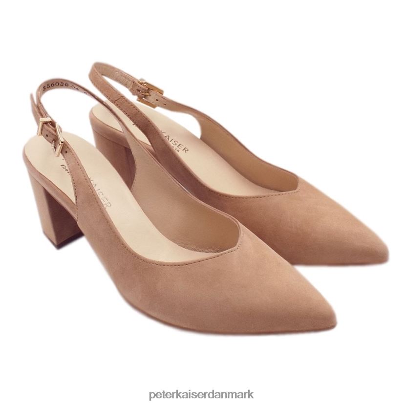 Peter Kaiser Kvinder nexy sling-back pumper TJ2Z88 fodtøj biscotti ruskind