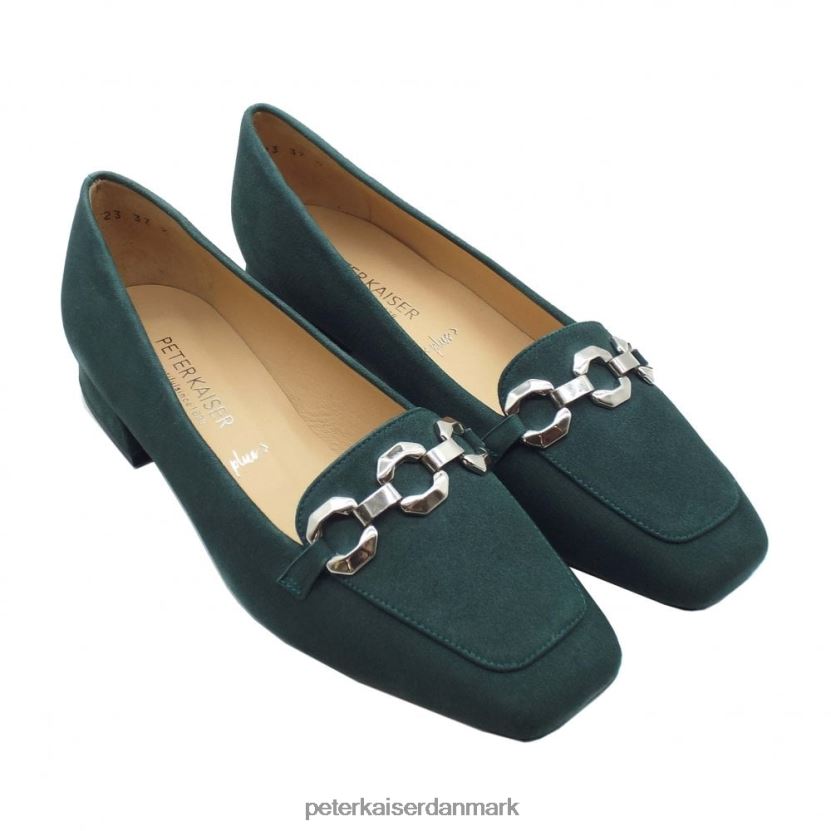 Peter Kaiser Kvinder vilia lavhælet pumpe med kædedetalje TJ2Z131 fodtøj cedertræ ruskind