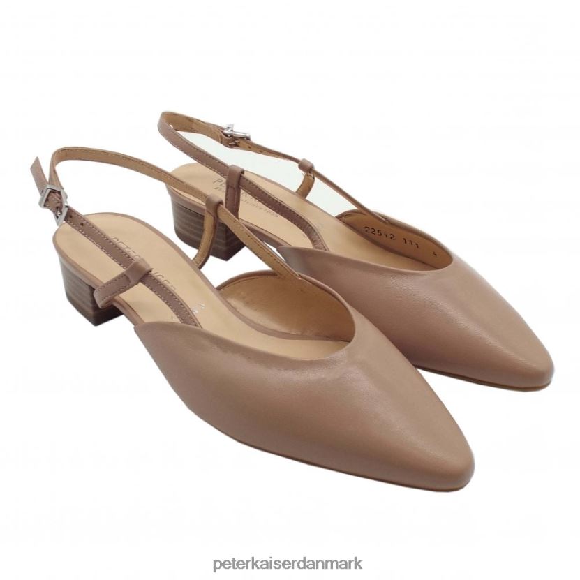 Peter Kaiser Kvinder aina-ex elegante lædersandaler med lav hæl TJ2Z39 fodtøj lilla