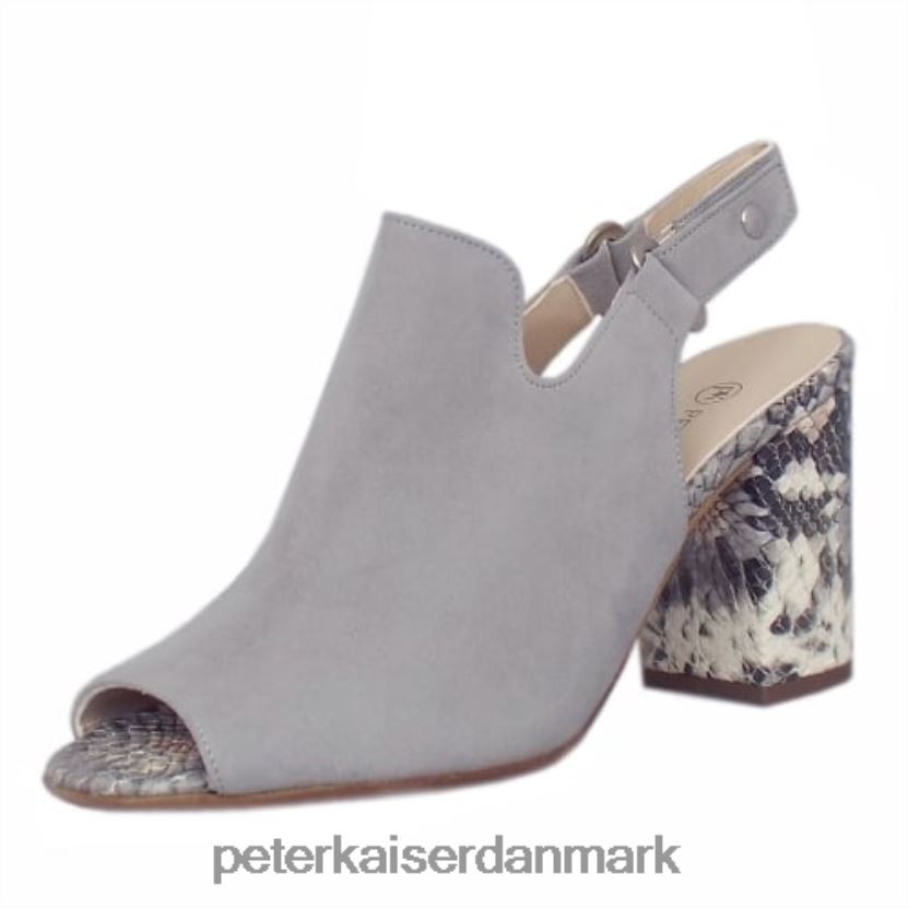 Peter Kaiser Kvinder anastasia blokhæl sling-back sandaler TJ2Z180 fodtøj topas ruskind