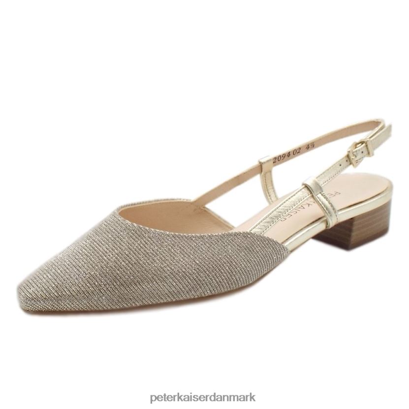 Peter Kaiser Kvinder calissa smarte sandaler med lav hæl TJ2Z57 fodtøj sand shimmer