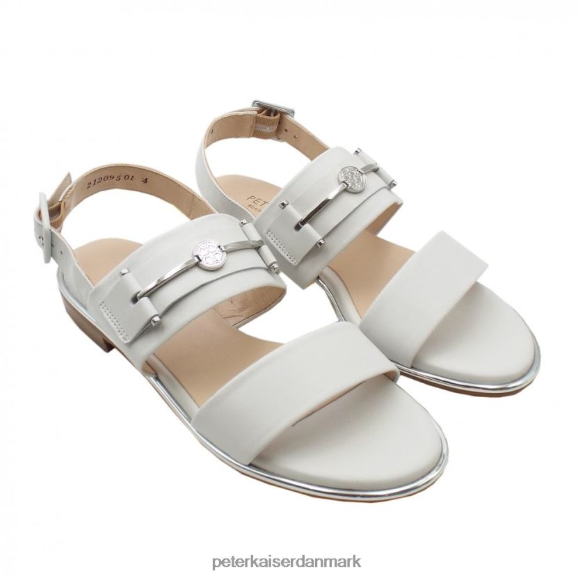Peter Kaiser Kvinder runa åbne sandaler med lav hæl TJ2Z141 fodtøj hvid