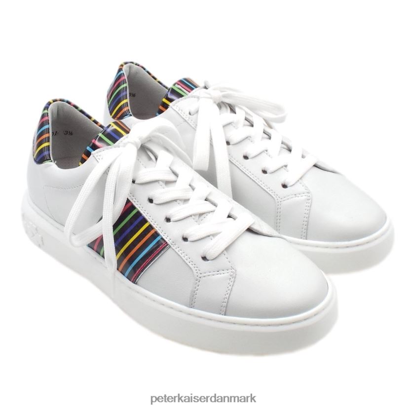 Peter Kaiser Kvinder ilena læder moderne sneakers TJ2Z149 fodtøj hvid multi