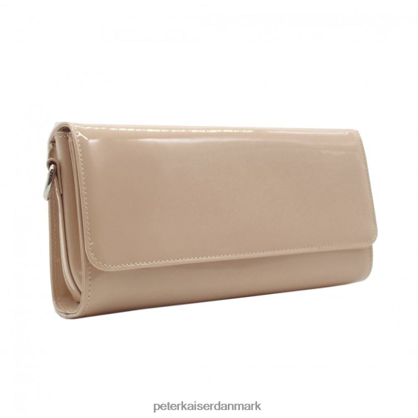 Peter Kaiser Kvinder lanelle læder clutch taske TJ2Z252 tilbehør nøgen patent