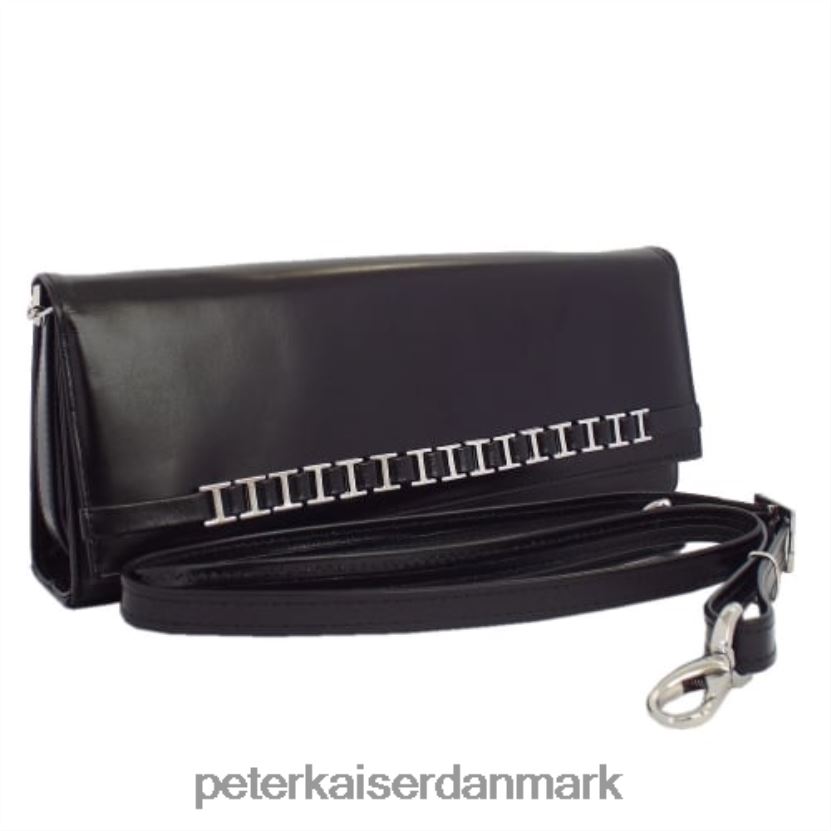 Peter Kaiser Kvinder mimi dressy skulder clutch taske TJ2Z260 tilbehør sort læder