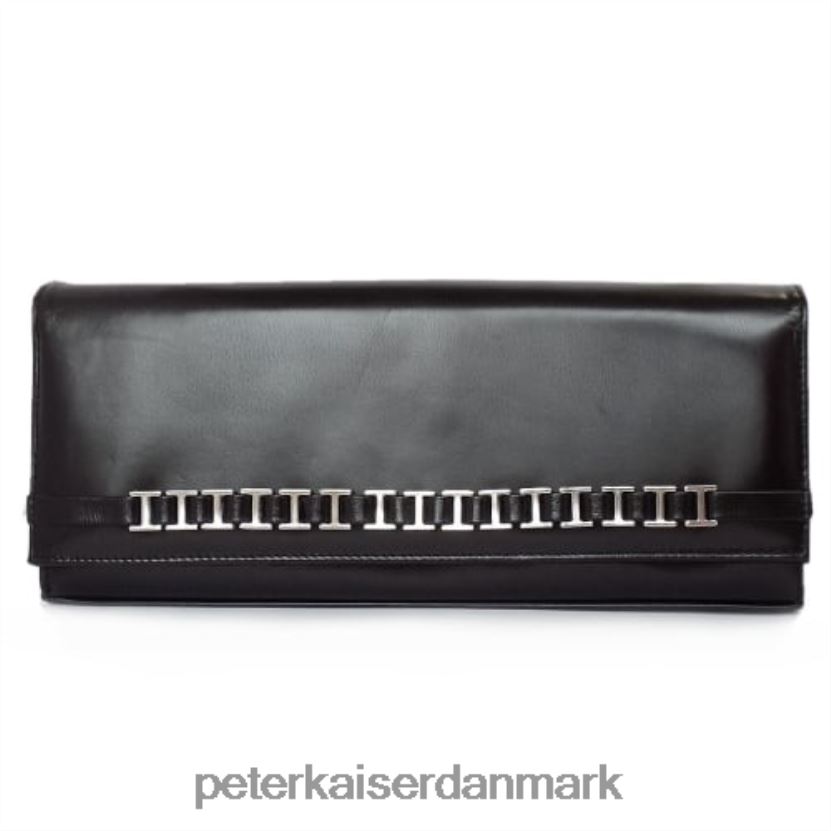 Peter Kaiser Kvinder mimi dressy skulder clutch taske TJ2Z260 tilbehør sort læder