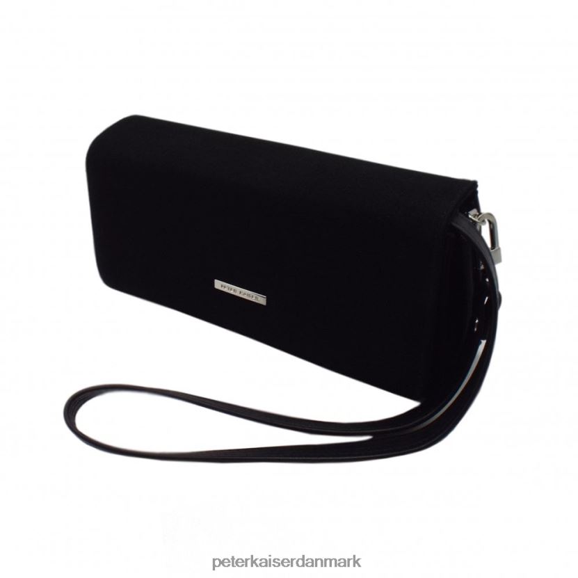 Peter Kaiser Kvinder stilfuld lanelle clutch taske TJ2Z268 tilbehør sort ruskind